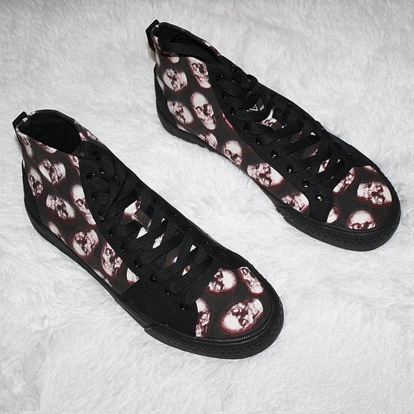 Iron Fist Skull of Doom Broadway Hi Top Sneakers - Mens Sz 8/Womens Sz 10 - Picture 5 of 16